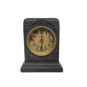 Vintage Ironclad Cast Iron Alarm Clock Western Clock Co Made in USA